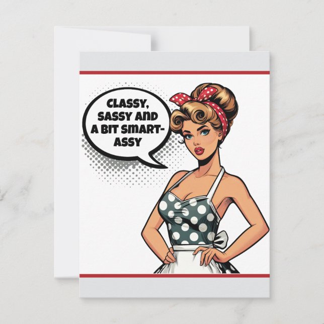 Retro Pinup_ Smart Assy RSVP Card (Front)