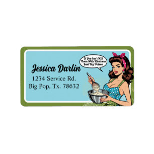 Retro Pinup_ With Kindness Label
