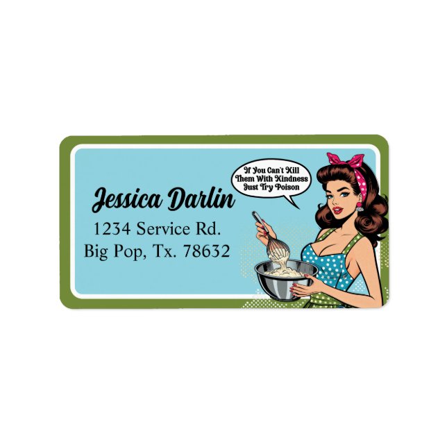 Retro Pinup_ With Kindness Label (Front)