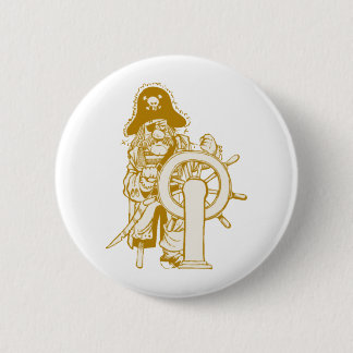 Retro Pirate 6 Cm Round Badge
