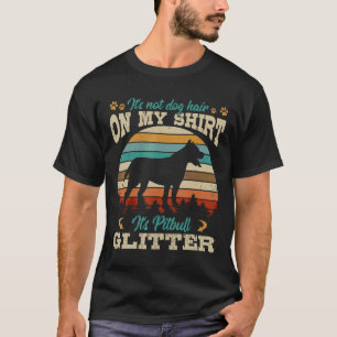 Retro Pitbull Old Sunset Vintage Dog T-Shirt
