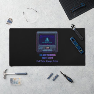 Retro Pixel Art Tech Dad Personalised Gift Desk Mat