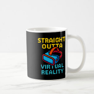 Retro Pixel Art Virtual Reality Graphic For A Vr G Coffee Mug