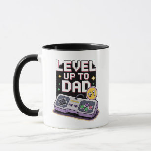 Retro Pixel Gamer Dad Gamer-Inspired Fatherhood Mug