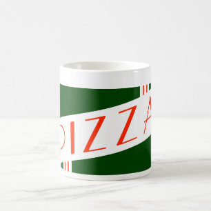retro pizza coffee mug