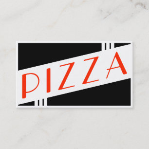 retro pizza customer loyalty card
