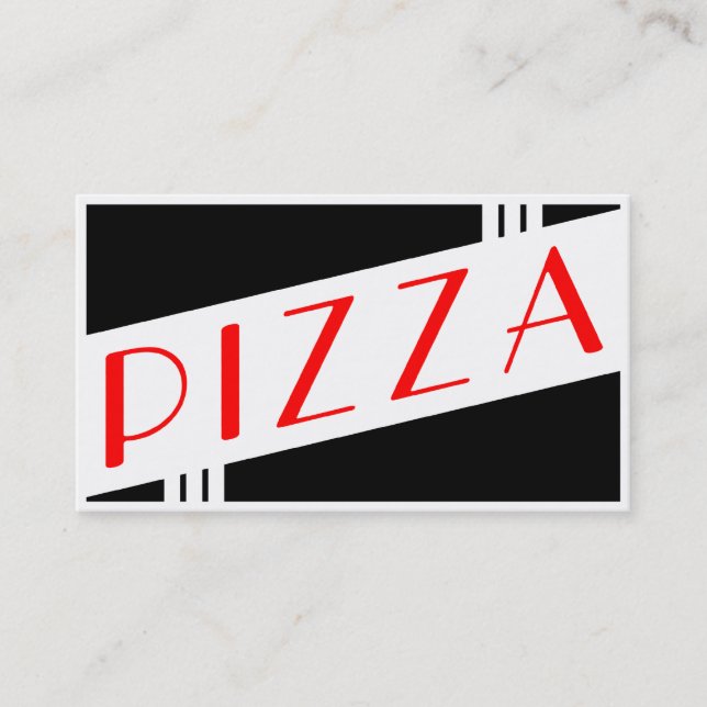 retro pizza customer loyalty card (Front)