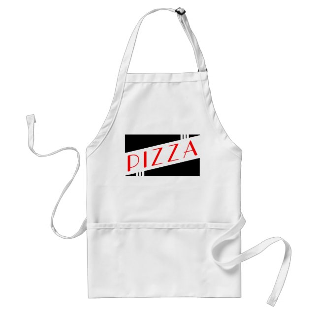 retro pizza standard apron (Front)