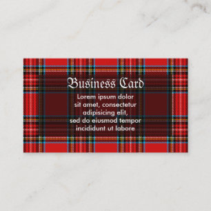 Retro Plaid Business Card