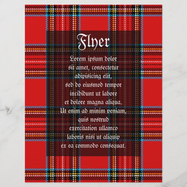 Retro Plaid Flyer (Front)