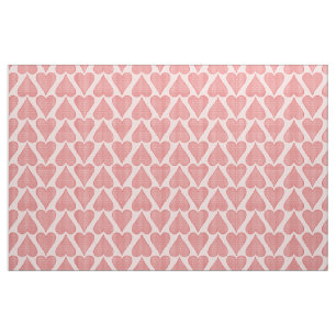 Retro Plaid Hearts 50s Style Pattern Fabric
