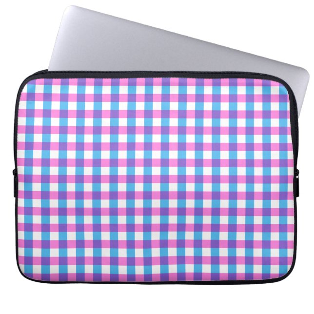 Retro Plaids Colorful Pattern Laptop Sleeve (Front)