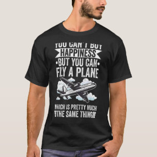 Retro Plane Flying Commercial Pilot Quote Airline T-Shirt