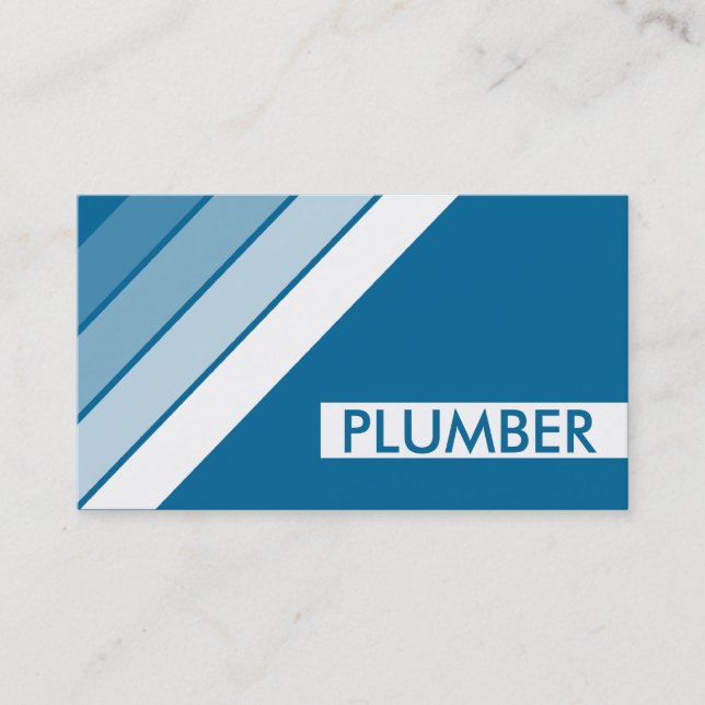 retro PLUMBER Business Card (Front)