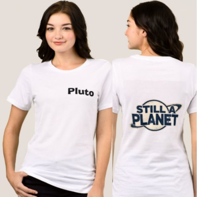 Retro Pluto "Never Forget"  Tri-Blend Shirt (Creator Uploaded)