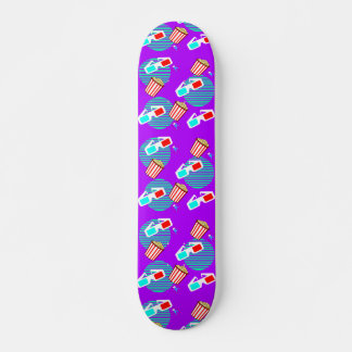 Retro Polarised 3d Movie Buttered Popcorn Skateboard