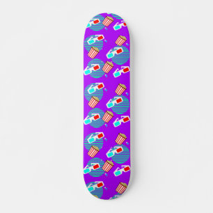Retro Polarized 3d Movie Buttered Popcorn Skateboard