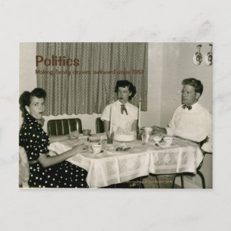 Retro Politics Postcard