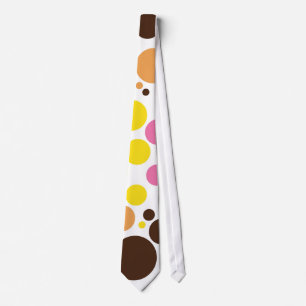 Retro Polka Dot Mosaic Pattern #4 Tie