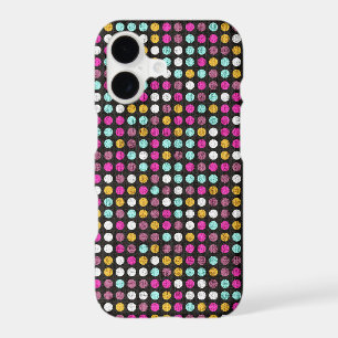 Retro Polka Dot Painted Canvas #4