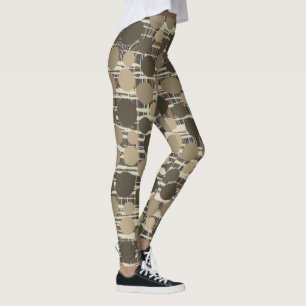 Retro Polka Dot Pinch, Nip, Tuck, Stripes Leggings