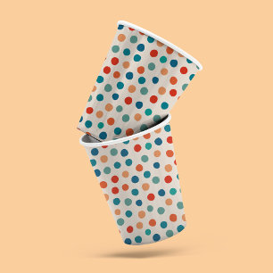 Retro Polka Dots paper cups