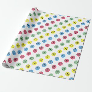 Retro Polka Dots Wrapping Paper