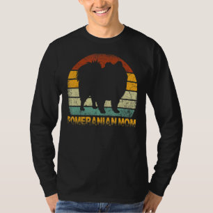 Retro Pomeranian Mum Doxie Dog Owner Mother Pet M T-Shirt