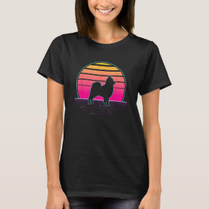 Retro Pomeranian Vaporwave Dog Pet Owner T-Shirt