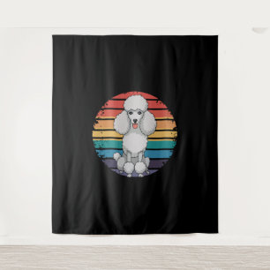Retro Poodle Lover Dog Gifts for Poodle Owners Men Tapestry