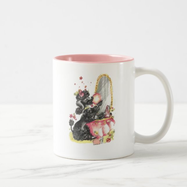 Retro Poodle Mug (Right)
