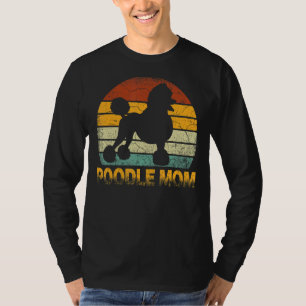 Retro Poodle Mum Doxie Dog Owner Mother Pet Mama T-Shirt