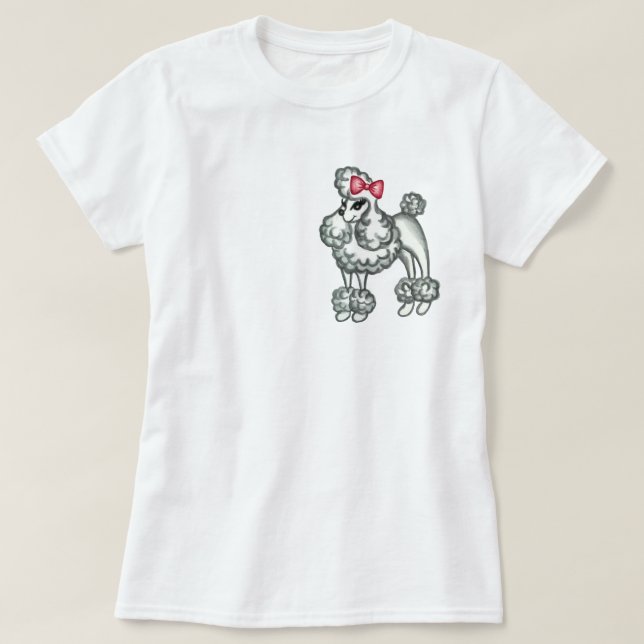 Retro Poodle T-Shirt (Design Front)
