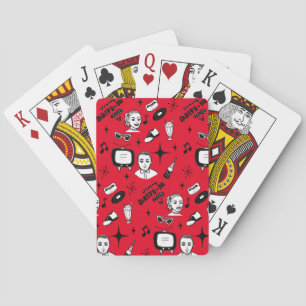 Retro Pop 1950's Style Nostalgic Graphics Playing Cards