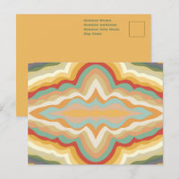 Retro Pop Art Abstract Geometric Wavy Pattern