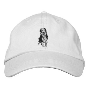 Retro Pop Art Australian Shepherd Dog Embroidered Hat