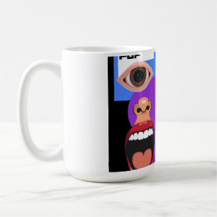 Retro pop art coffee mug