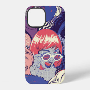 Retro Pop Art Comic Girls Seamless Pattern. Backgr iPhone 12 Case