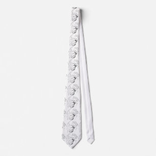 Retro Pop Art Comic Smash Sketch Neck Tie