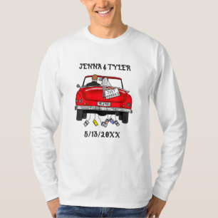  Retro Pop Art Mr & Mrs   Just Got Married T-Shirt