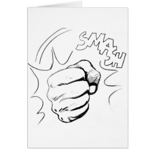Retro Pop Art Smash Sketch