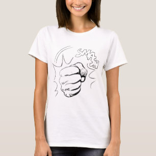 Retro Pop Art Smash Sketch T-Shirt