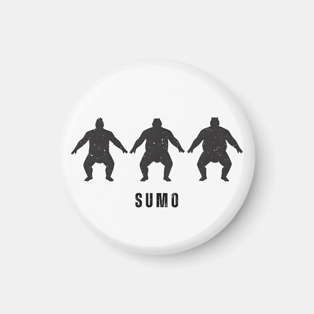 Retro Pop Art ☆ Sumo Magnet (Front)