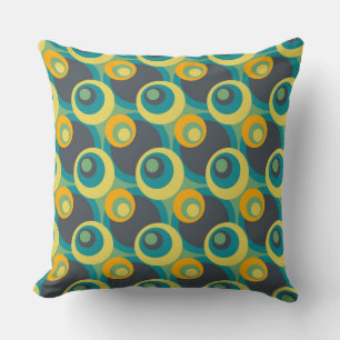 Retro Pop Circles Pattern #4 Cushion