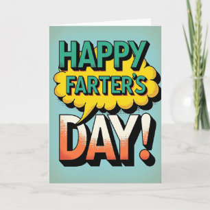 Retro Pop Farters Day Card