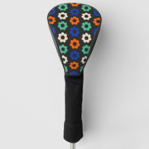 Retro Pop Flower Pattern Women Golf Driver