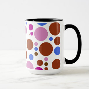 Retro Pop Polka Dot Mosaic Pattern Mug