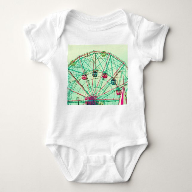 Retro Pop Summer Carnival Baby Bodysuit (Front)