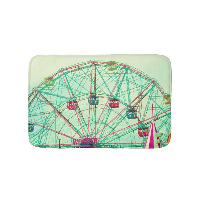 Retro Pop Summer Carnival Bath Mat (Front)