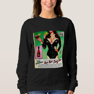 Retro Pop Vintage Foreign Prune Liquor Sweatshirt